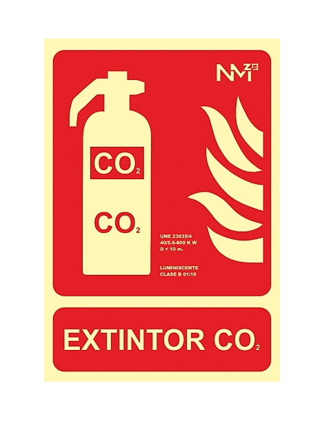 Señal Extintor CO2