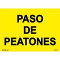 SEÑAL OBRAS PVC PASO DE PEATONES