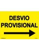 SEÑAL OBRAS PVC DESVIO PROVISIONAL