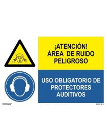 AREA DE RUIDO PELIGROSO/OBLIGAT. PROTECTORES AUDITIVOS