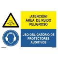 AREA DE RUIDO PELIGROSO/OBLIGAT. PROTECTORES AUDITIVOS