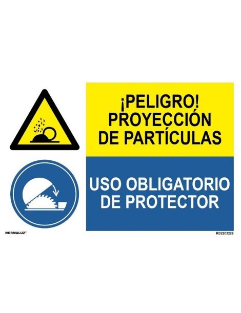 PROYECCIÓN DE PARTÍCULAS/OBLIGAT. PROTECTOR