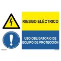 RIESGO ELECTRICO/OBLIGAT. EQUIPO PROTECCIÓN