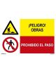 PELIGRO OBRAS/PROHIBIDO EL PASO