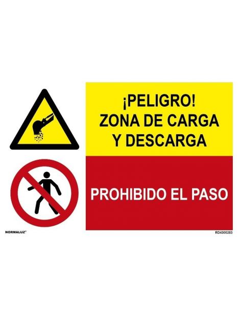 ZONA DE CARGA Y DESCARGA/PROH. EL PASO