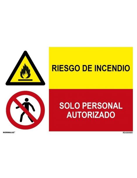 RIESGO DE INCENDIO/SOLO PERSONAL AUTORIZADO