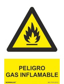 Señal Peligro Gas Inflamable