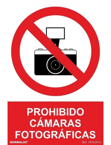Señal Prohibido Cámaras Fotográficas