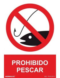 Señal Prohibido Pescar