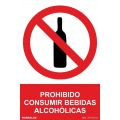 Señal Prohibido Consumir Bebidas Alcohólicas