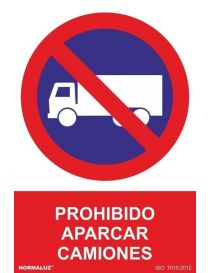 Señal Prohibido Aparcar Camiones