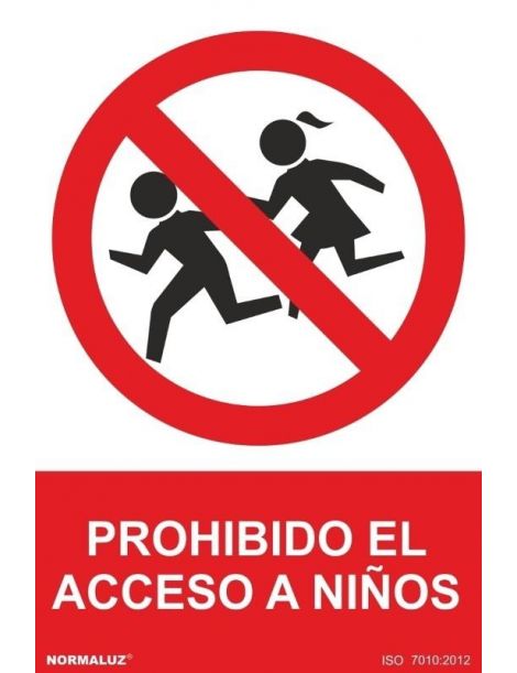 Señal Prohibido El Acceso a Niños