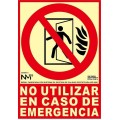 Señal No Utilizar en Caso de Emergencia