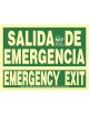 Señal Salida de Emergencia-Emergency Exit