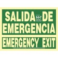 Señal Salida de Emergencia-Emergency Exit