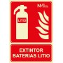 Señal de Extintor Baterías Litio