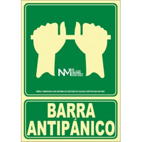 Señal Empujar Barra Para Abrir Puerta