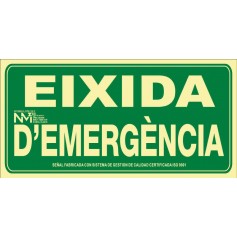 SEÑAL EIXIDA D'EMERGÈNCIA