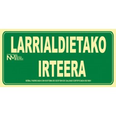 SEÑAL LARRIALDIETAKO IRTEERA