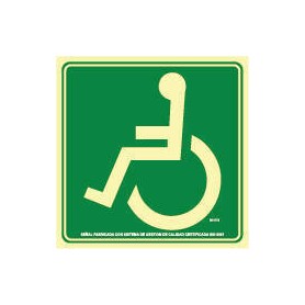 Señal Salida Minusvalidos Flecha Izquierda
