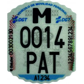 MATRÍCULA DE PATINETE