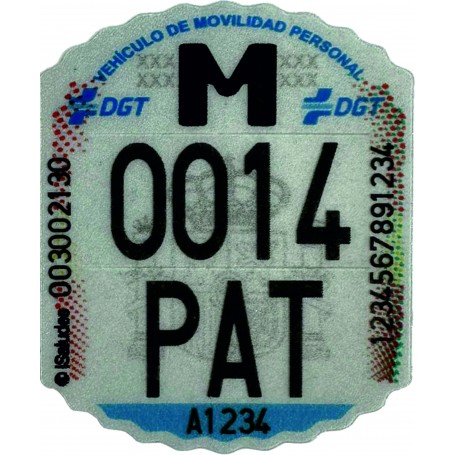 MATRÍCULA DE PATINETE