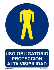 Señal Uso obligatorio protección alta visibilidad