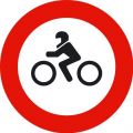 Señal Entrada Prohibida a Motocicletas