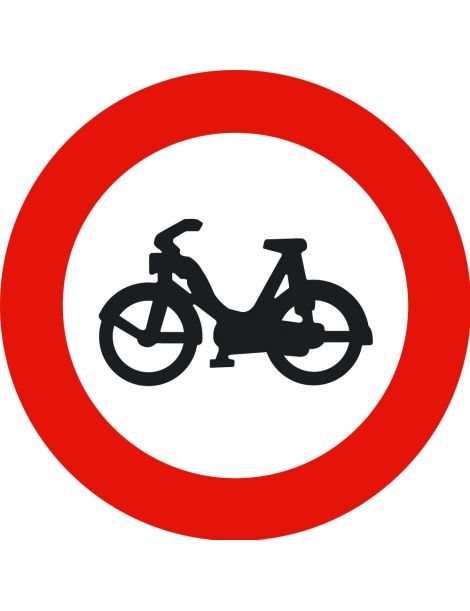 Señal Entrada Prohibida a Ciclomotores