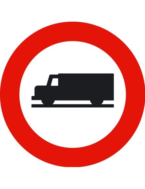 Señal Entrada Prohibida a Vehículos Destinados al Transporte de Mercancías