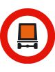 Señal Entrada Prohibida a Vehículos que Transporten Mercancías Peligrosas