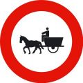 Señal Entrada Prohibida a Vehículos de Tracción Animal
