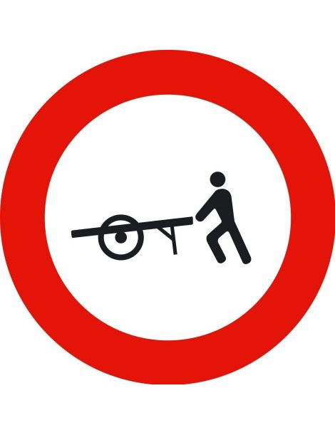 Señal Entrada Prohibida a Carros de Mano