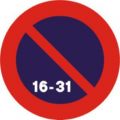 Señal Estacionamiento Prohibido La Segunda Quincena