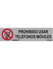 Placa Informativa Prohibido Usar Teléfonos Móviles