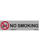 Placa Informativa No Smoking