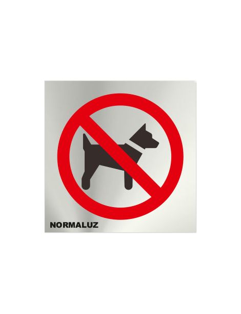 Placa Informativa Prohibido Perros