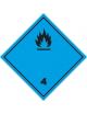 Etiqueta emanación de gas inflamable al contacto con el agua (Clase 4.3)