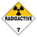 Etiqueta materias radioactivas (clase 7)