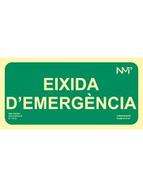 SEÑAL EIXIDA D'EMERGÈNCIA